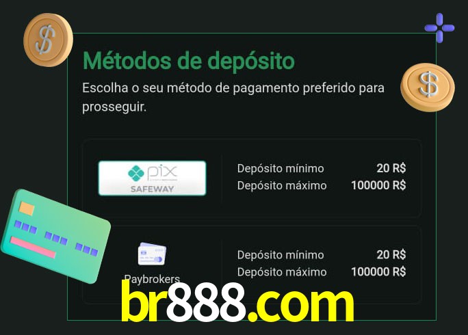 O cassino br888.com oferece uma grande variedade de métodos de pagamento